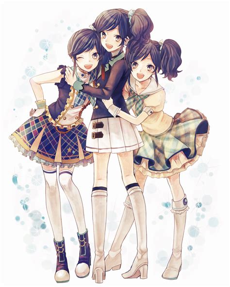 The Three Secret Sisters Anime Best Friends Anime Group Of Friends