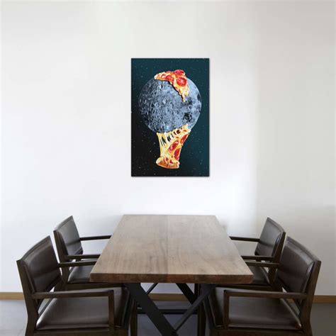 Pizza Moon James Ormiston 18w X 26h X 075d Expressive Canvas