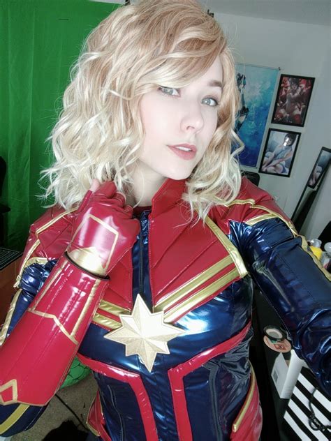 [self] Captain Marvel Cosplay By Mira Scarlet R Cosplay