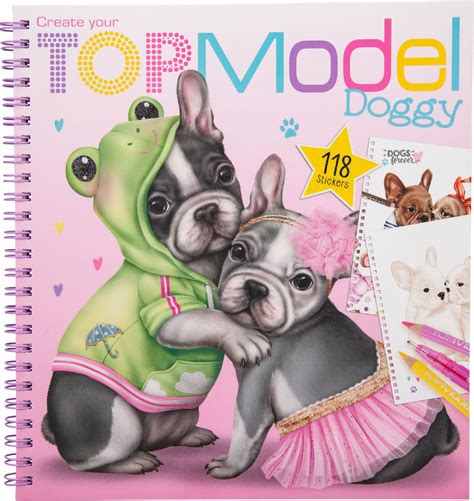 Mit jedem strich im create your fantasy face malbuch entsteht ein neues gesicht der durch und durch märchenhaft. TOPModel Malbuch Create your TOPModel Doggy Dogs forever ...