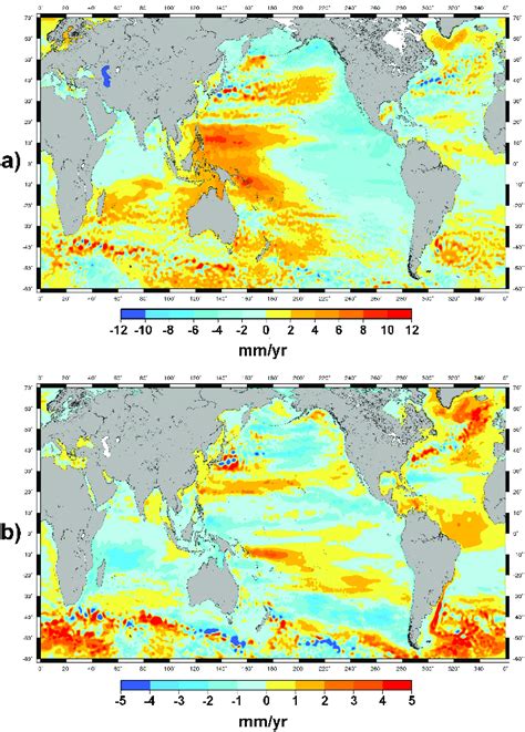 Satellite Altimetry Sea Level Trends Over 1993 2009 And Reconstructed