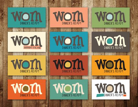 Wom Cafe Restaurant Corporate Identity Interior Design Behance