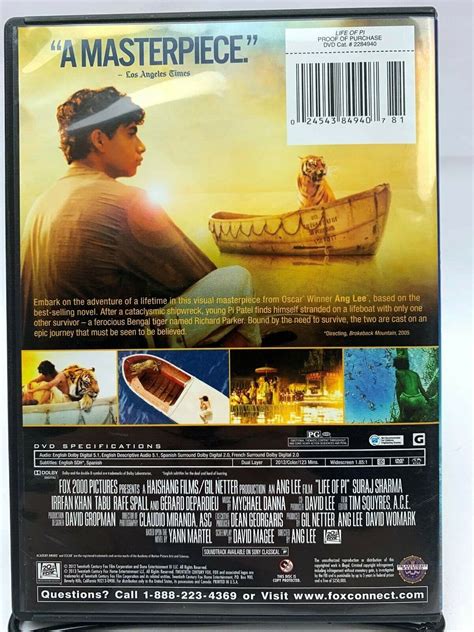 Life Of Pi Dvd 2012 24543849407 Ebay