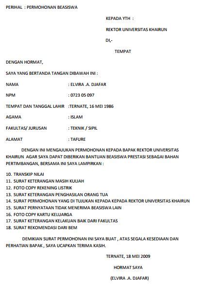 Halaman Unduh Untuk File Contoh Surat Pengajuan Beasiswa Yang Ke