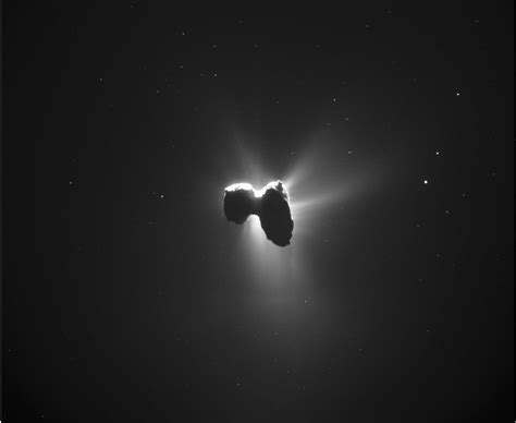 Comet 67p Presented In Silhouette Bbc News