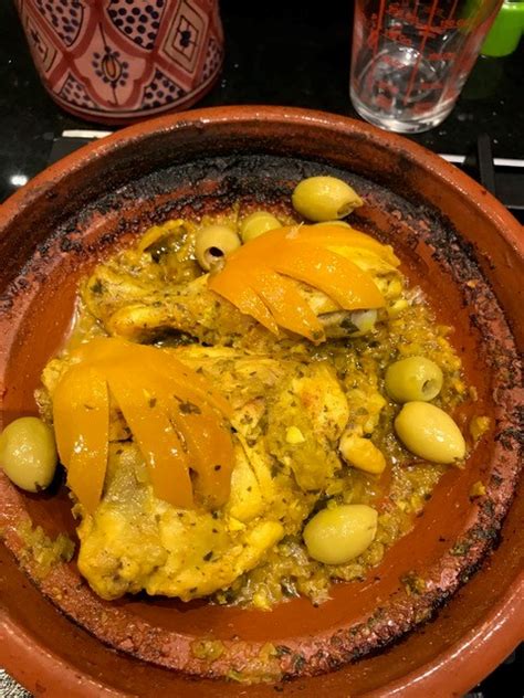 CHICKEN TAGINE With PRESERVED LEMONS And OLIVES