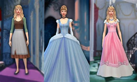 Sims 4 Cinderella Set Sims 4 Dresses Sims 4 Cinderella Dresses