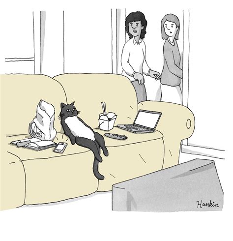 16 Funny Cat Cartoons That Every Cat Lover Will Appreciate Cat Jokes Cartoon Cat Indoor Cat