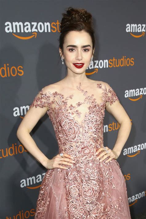 Lily Collins At Amazon Studios Golden Globes Party In Beverly Hills