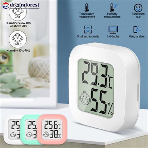 DREAMFOREST LCD Mini Termômetro Digital Higrômetro De Temperatura