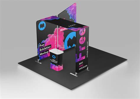 ✓ free for commercial use ✓ high quality images. Free Trade Show Exhibition Display Booth Stand Mockup PSD ...