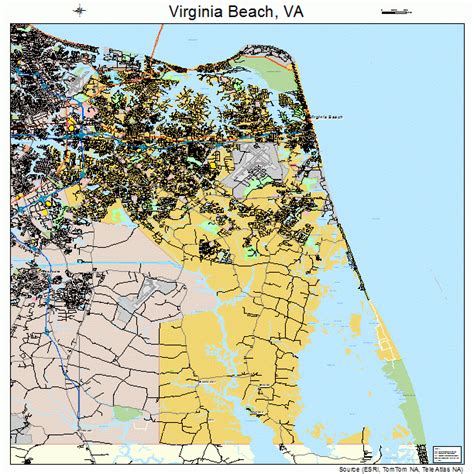Virginia Beach Virginia Street Map 5182000