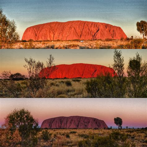 The Changing Colours Of Uluru At Sunset Australia We Said Go Travel