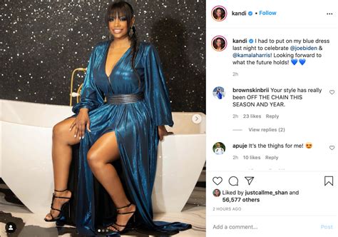 ‘we like the bayang kandi burruss has her comment section chattering up a storm over her