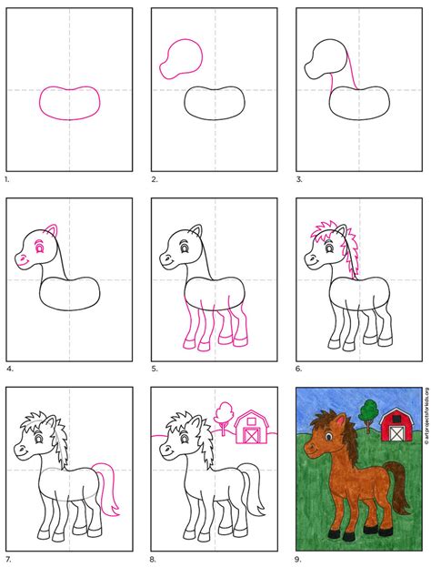 How To Draw A Shetland Pony Step By Step Directmemoryaccesstutorial