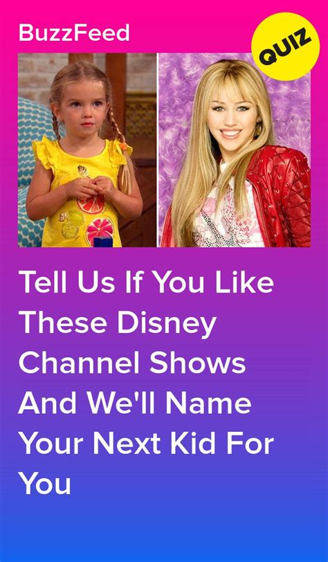 Rate These Disney Channel Shows And Well Give You A Name For Your Next