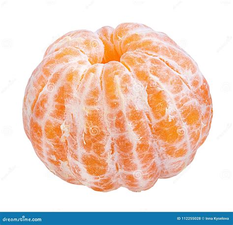 Tangerine Or Mandarin Fruit Isolated On White Stock Photo Image Of