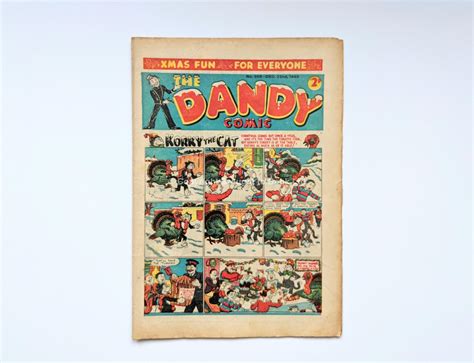 The Dandy Comic No 308 December 22nd 1945 Christmas Near Fine Soft
