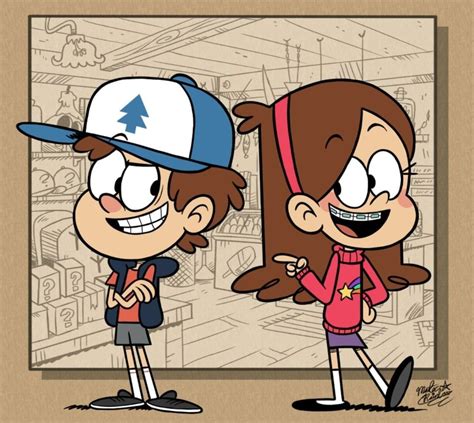 Dipper And Mabel Pines In Loud House Style By Mast3r Rainb0w On