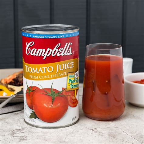 Campbells 46 Fl Oz 100 Tomato Juice Can