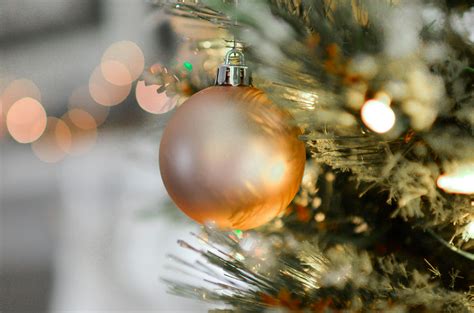Gold Christmas Ball Decor · Free Stock Photo