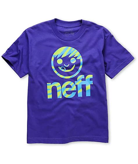 Neff Monster Stripe Sucker Boys Purple T Shirt Zumiez