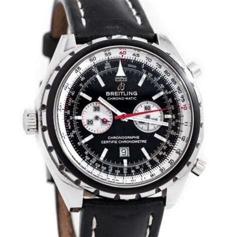 Breitling Watch Chrono Matic A41360 Two Register Chronograph Stainless