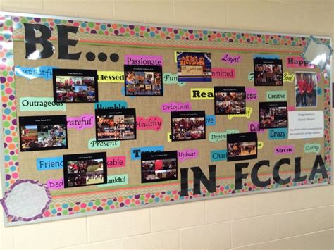 Our Fccla Bulletin Board At The End Of The Year We Document Our Events