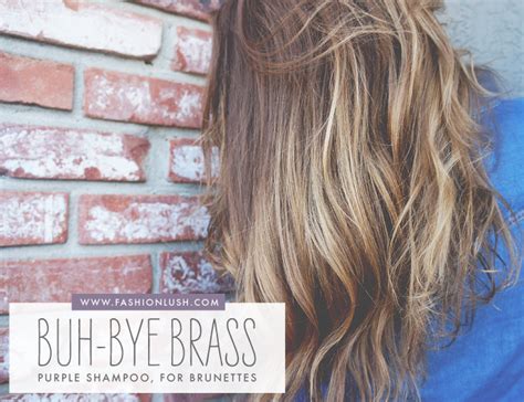 Hairstyling pros recommend sudsing up with blue shampoo once a week to cancel orange or red tones out of brown. Brunettes Can Use Purple Shampoo Too! | Fashionlush ...