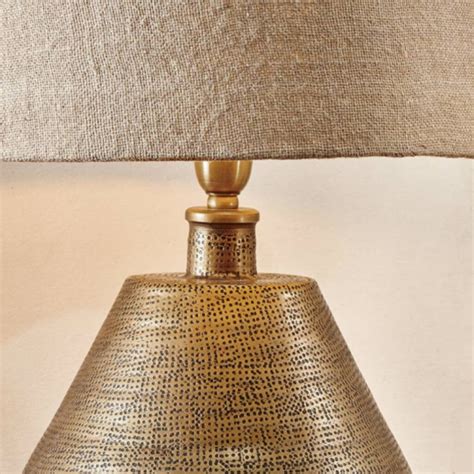 Brass Hammered Lamp Base By All Things Brighton Beautiful