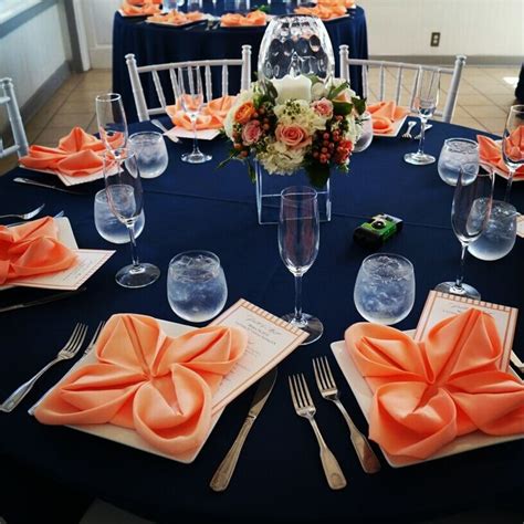 Coral Peach And Navy Blue Wedding Theme Theme Image