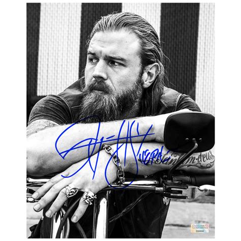 Ryan Hurst Autographed Sons Of Anarchy Opie 8×10 Black And White Portrai