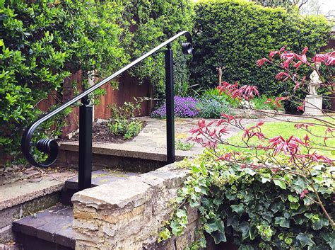 The handrail that you use to support yourself when traveling up or down a staircase. Wrought Iron Handrails | Metal Handrails