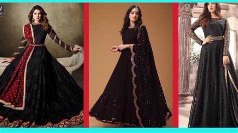 Black Long Frocks New Style 2019 Black Net Dress Designs Pakistani