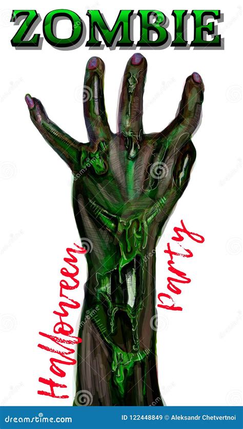 halloween zombie hand cartoon zombie hands vector clip art illustration with simple gradients