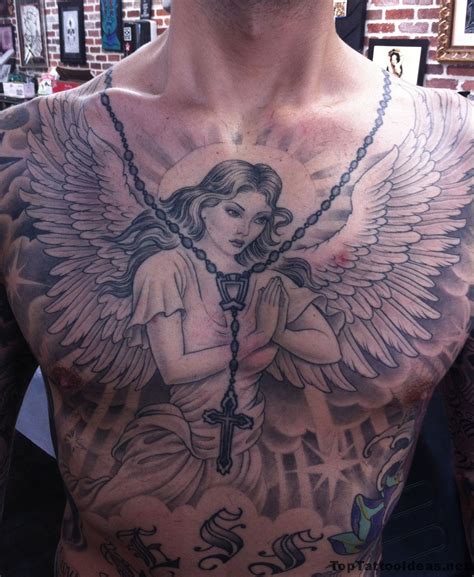 Angel Chest Tattoo Ideas For Men Angel Tattoos Pinterest Chest Tattoo Tattoo And Tatting