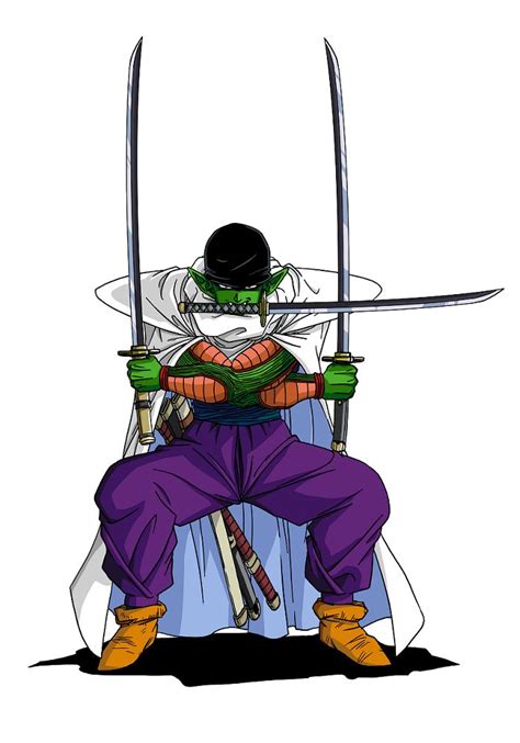 Read more information about the character gokuu son from dragon ball? Crossover Dragon Ball - One Piece Piccolo - Zoro - this is ...