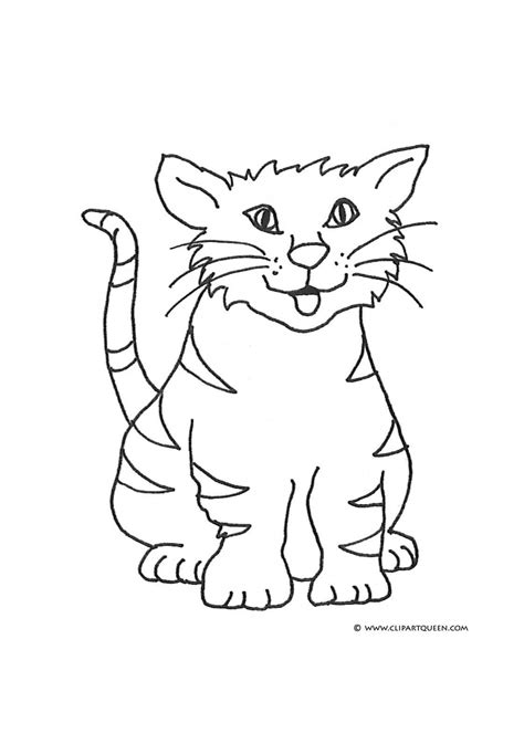 Neon Cat Coloring Page Coloring Pages