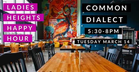 Ladies Heights Happy Hour March Common Dialect Beerworks Tampa 14 March 2023