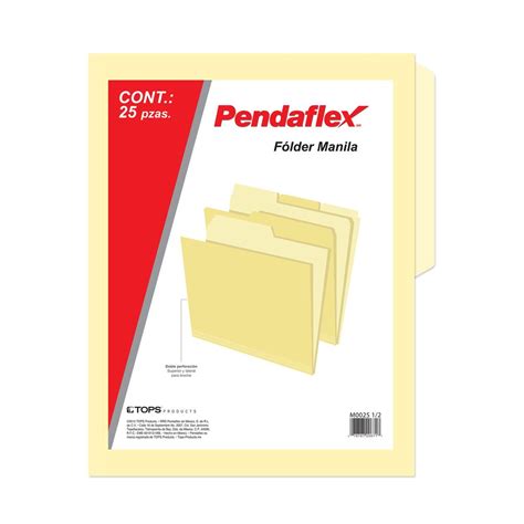 Folder Manila Carta Pendaflex 25pz 171grs Officemax