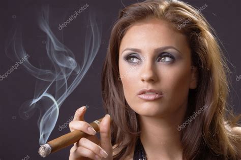 Elegant Smoking Woman — Stock Photo © Petkov 2192376