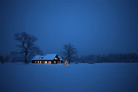 Christmas Winter House Background Gallery Yopriceville
