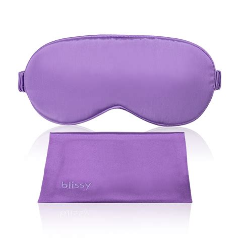 Blissy Silk Sleep Mask 100 Mulberry 22 Momme Orchid