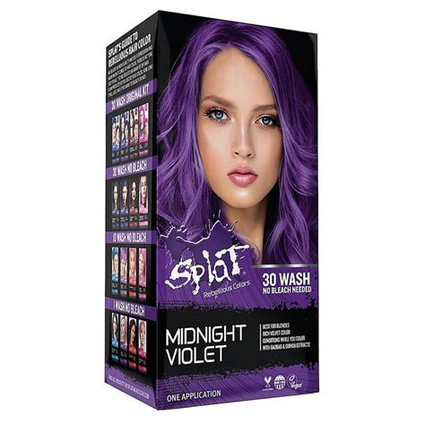 Splat Rebellious Colors Bleach Free Semi Permanent Hair Color Kit In
