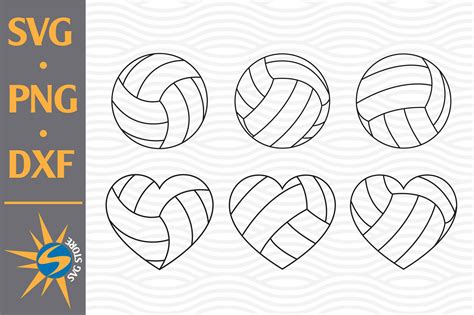 Volleyball Outline Graphic By Svgstoreshop · Creative Fabrica