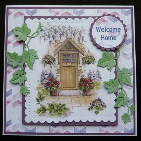 S636 Hand Made Welcome Home Card Using Craftsuprint New Home Cards