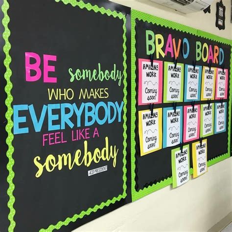 Chalkboard Brights Student Work Bulletin Board Idea. | Kindergarten