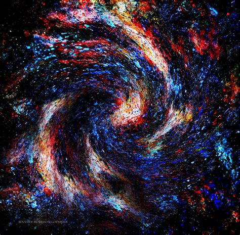 Galaxy Painting By Jennifer Morrison Godshalk