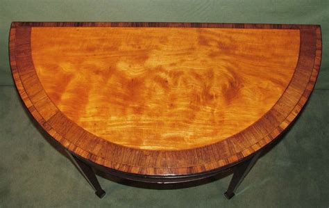 4.6 out of 5 stars 531. A good quality 18th Century Sheraton period satinwood half round Card Table at 1stdibs