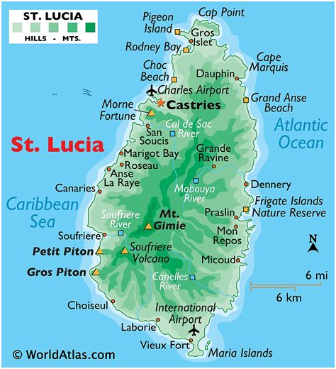 Saint Lucia Maps And Facts World Atlas